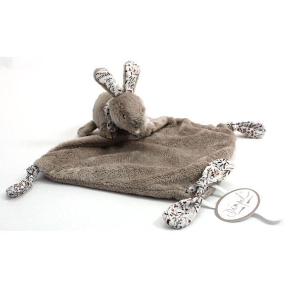 Dimpel Lila Konijn Little Berry Doudou Beigegrijs/Wit