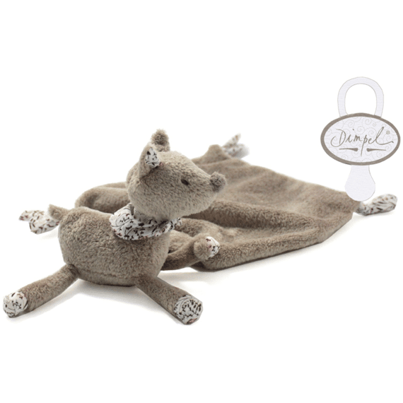 Dimpel Malo Hert Little Berry Doudou Beigegrijs/Wit