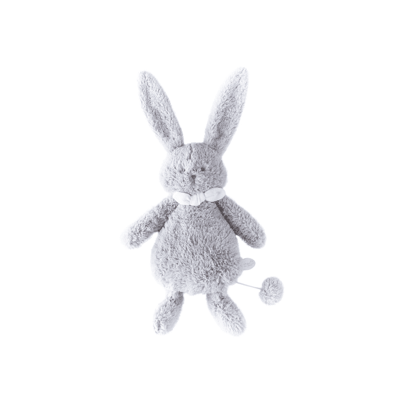 Dimpel Ella Konijn Muziekknuffel Lichtgrijs