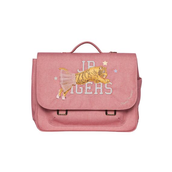 Jeune Premier Boekentas It Bag Midi Tutu Tiger (Pink Melange)