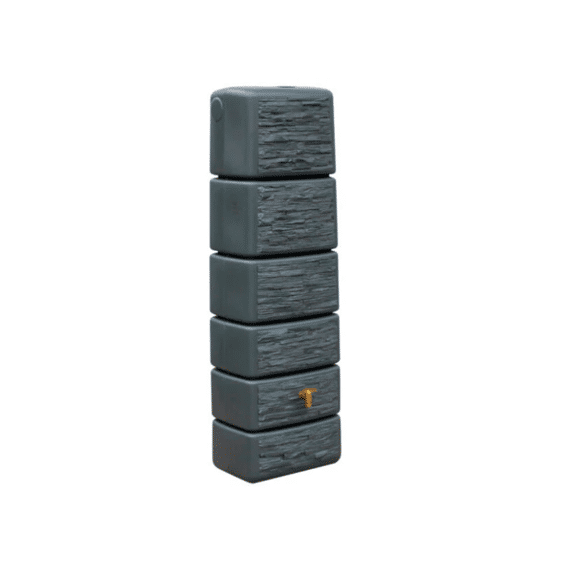 Regenton Muurmodel 330L Met Kraan Grijs