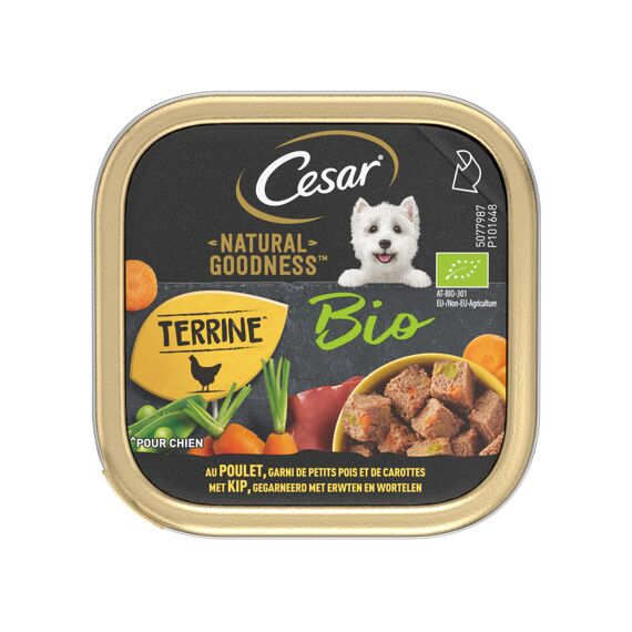 Cesar Alu Kip&Groenten Terrine Bio 100G