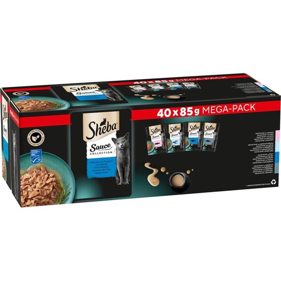 Sheba P Mp Vis Selectie In Saus 40X85G