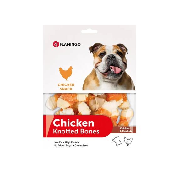 Flamingo Chick'N Snack Knotted Bone 400Gr