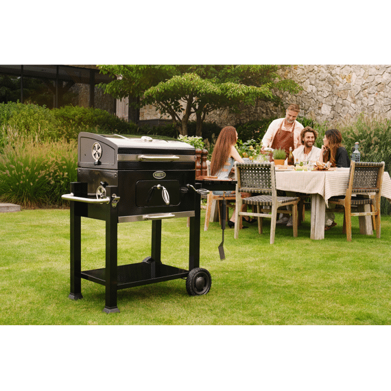Boretti Carbone 2.0 Houtskoolbarbecue Met Verstelbaar Rooster 114x67xh109cm
