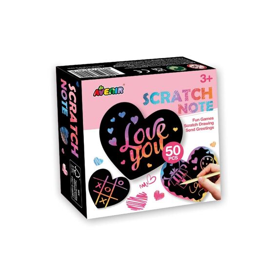 Avenir Scratch Krasblok 9X9X3Cm 50 Pagina'S + 3 Jaar