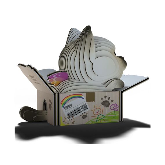 Eugy 3D Model Katten/Mocha 7.4X4.1X5.7Cm + 6 Jaar