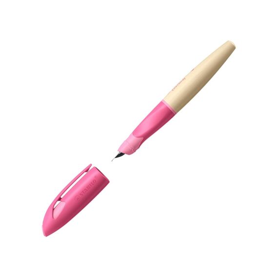 Stabilo Easybirdy Timber Vulpen Rechts Op Blister Roze Met 1 Cartridge