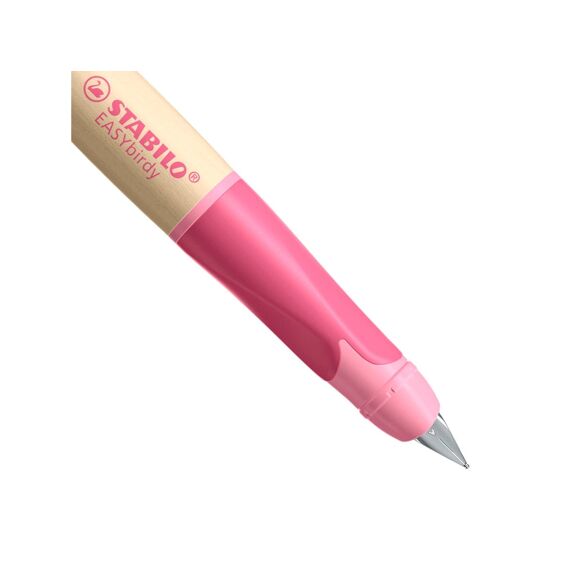 Stabilo Easybirdy Timber Vulpen Links Op Blister Roze Met 1 Cartridge