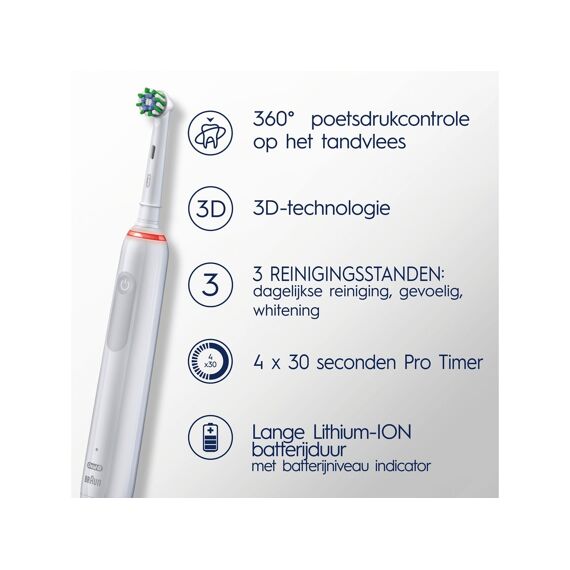 Oral B Tandenborstel Elektrisch Obpro3Awh Pro 3000 Wit