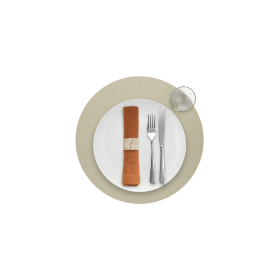 Placemat Circle Skinnatur 38Cm Rond Linen