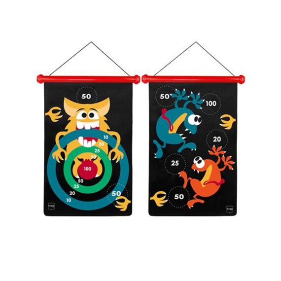 Scratch Active Plays Magnetische Darts Crazy Monsters 36X55Cm 2-Zijdig +5 Jaar