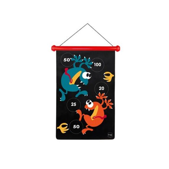 Scratch Active Plays Magnetische Darts Crazy Monsters 36X55Cm 2-Zijdig +5 Jaar