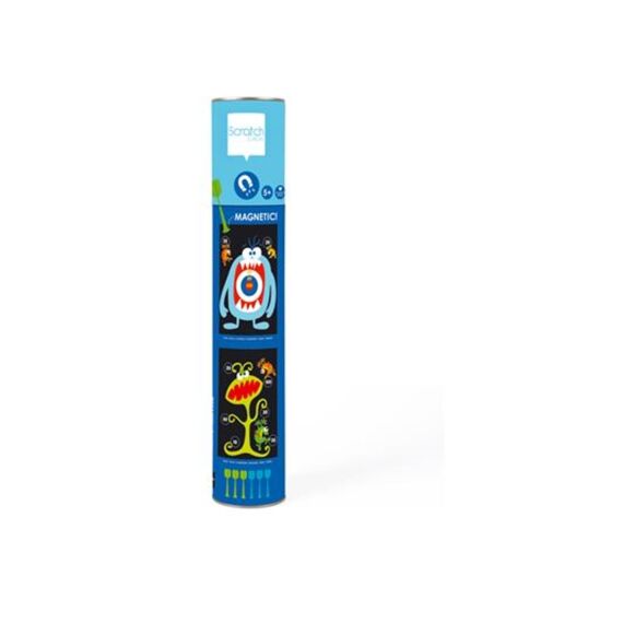 Scratch Active Plays Magnetische Darts Monsters 36X55Cm 2-Zijdig +5 Jaar