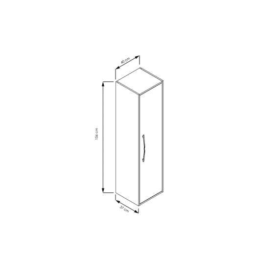 Allibert Galaxy Kolomkast 40Cm Eik