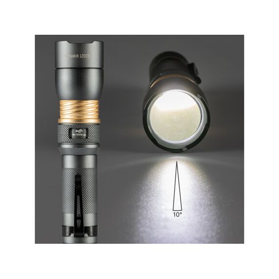 Zaklamp - 1200 Lumen IPX7 Oplaadbaar