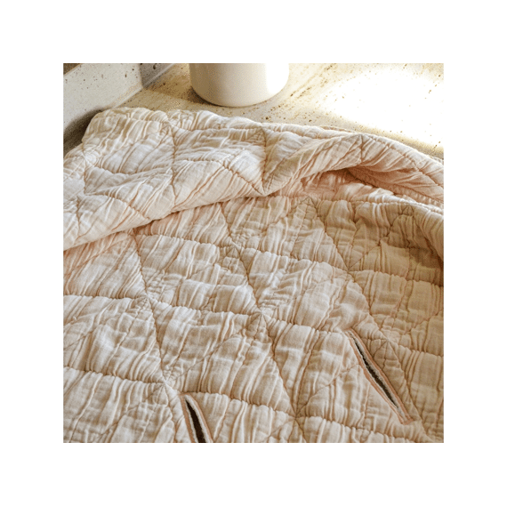 Coco & Pine Wikkeldeken Bobbie Cream Pink