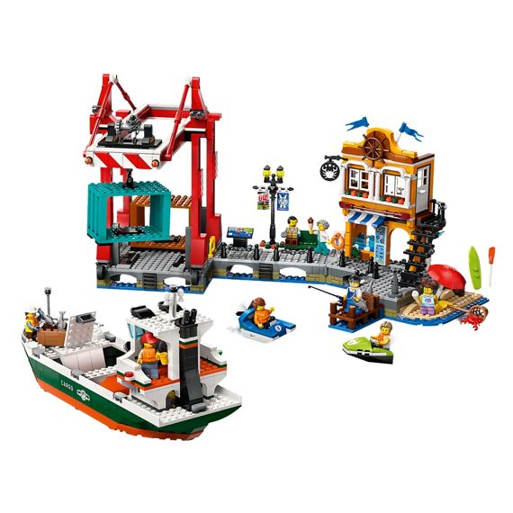 Lego City 60422 Haven Met Vrachtschip