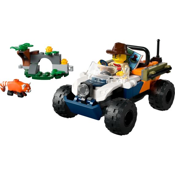 Lego City 60424 Jungleonderzoekers: Rode Panda-Missie Met Terreinwagen