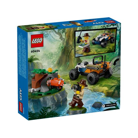 Lego City 60424 Jungleonderzoekers: Rode Panda-Missie Met Terreinwagen