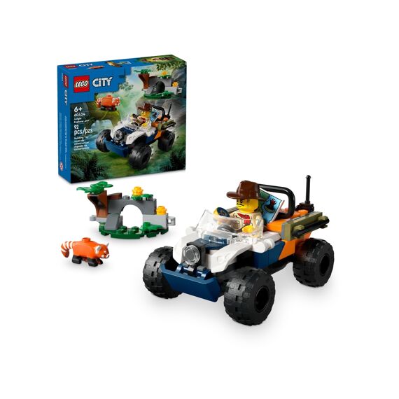 Lego City 60424 Jungleonderzoekers: Rode Panda-Missie Met Terreinwagen