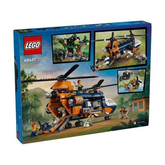 Lego City 60437 Jungleonderzoekers: Helikopter Bij De Basis