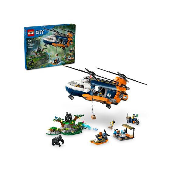 Lego City 60437 Jungleonderzoekers: Helikopter Bij De Basis