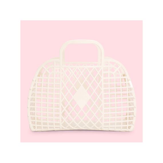 Sunjellies Retro Basket Large Cream