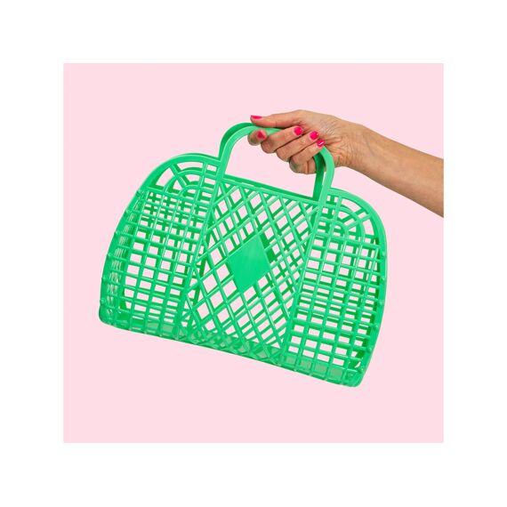 Sunjellies Retro Basket Large Green