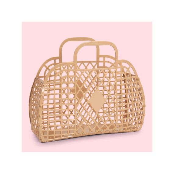 Sunjellies Retro Basket Large Latte