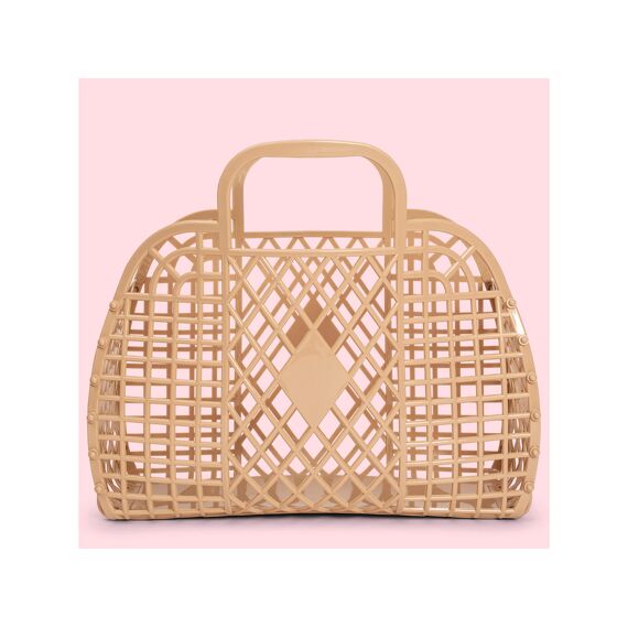 Sunjellies Retro Basket Large Latte