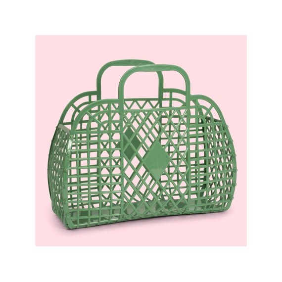 Sunjellies Retro Basket Large Olive