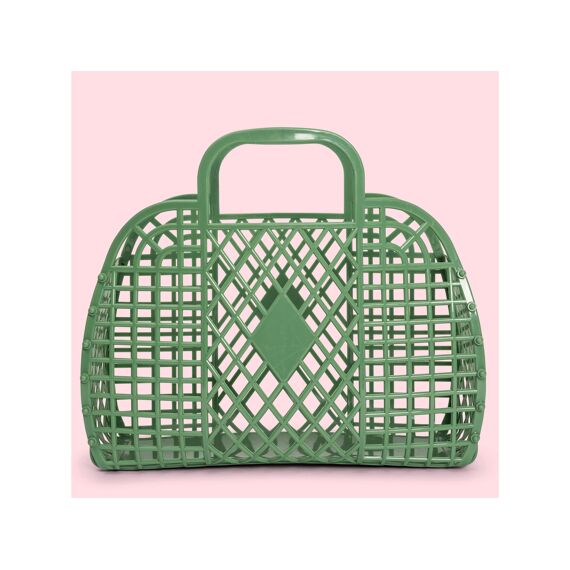 Sunjellies Retro Basket Large Olive