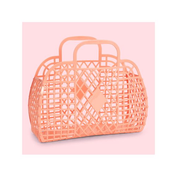 Sunjellies Retro Basket Large Peach