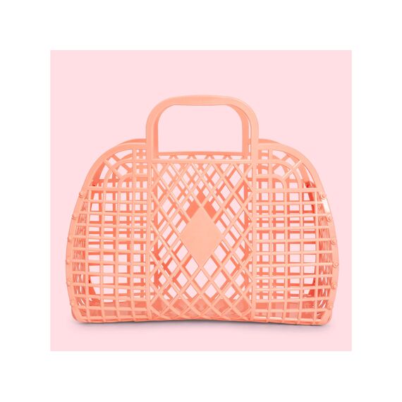 Sunjellies Retro Basket Large Peach