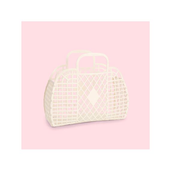 Sunjellies Retro Basket Small Cream