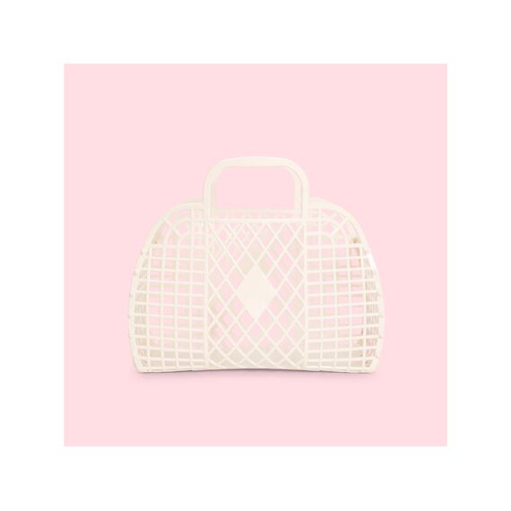 Sunjellies Retro Basket Small Cream