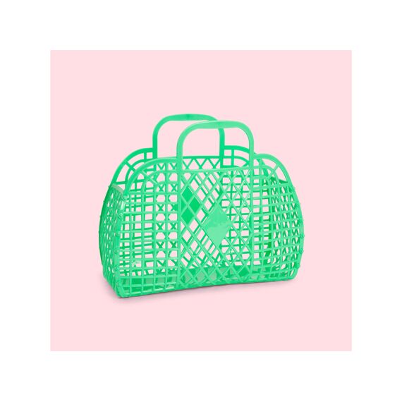 Sunjellies Retro Basket Small Green