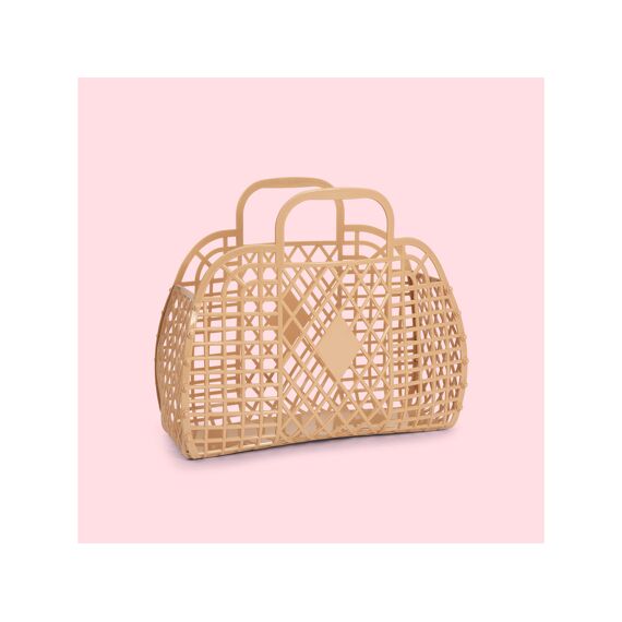 Sunjellies Retro Basket Small Latte