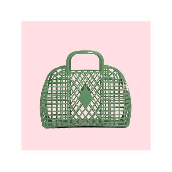 Sunjellies Retro Basket Small Olive