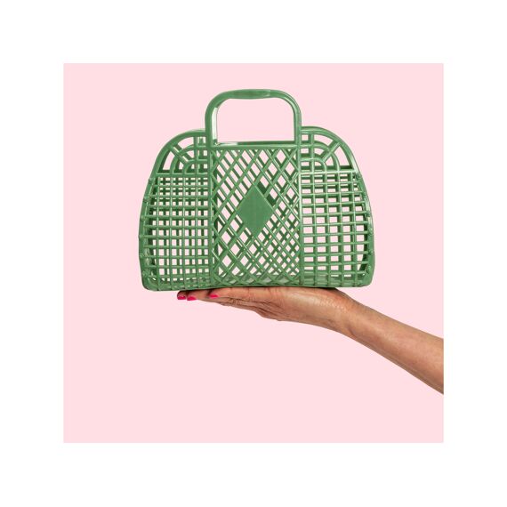 Sunjellies Retro Basket Small Olive