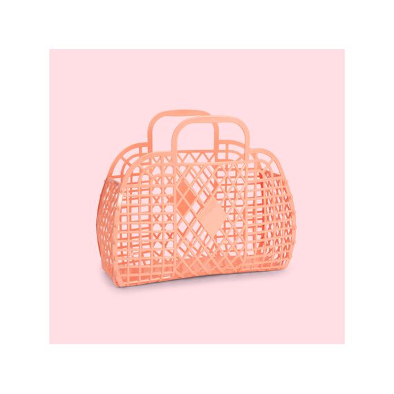 Sunjellies Retro Basket Small Peach