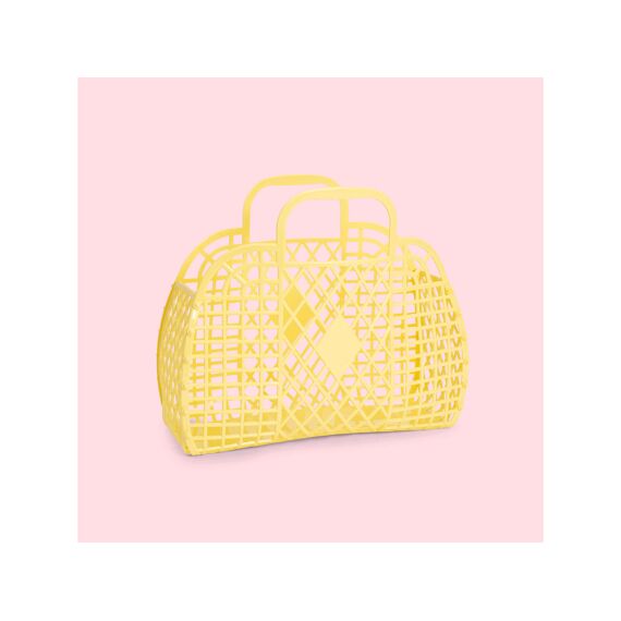 Sunjellies Retro Basket Small Yellow