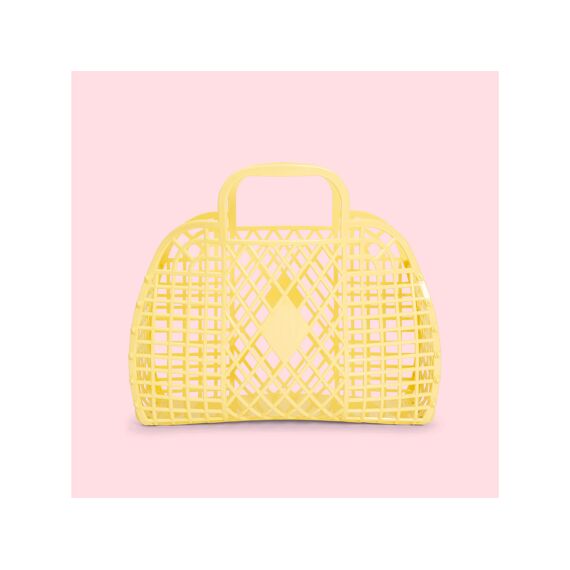 Sunjellies Retro Basket Small Yellow