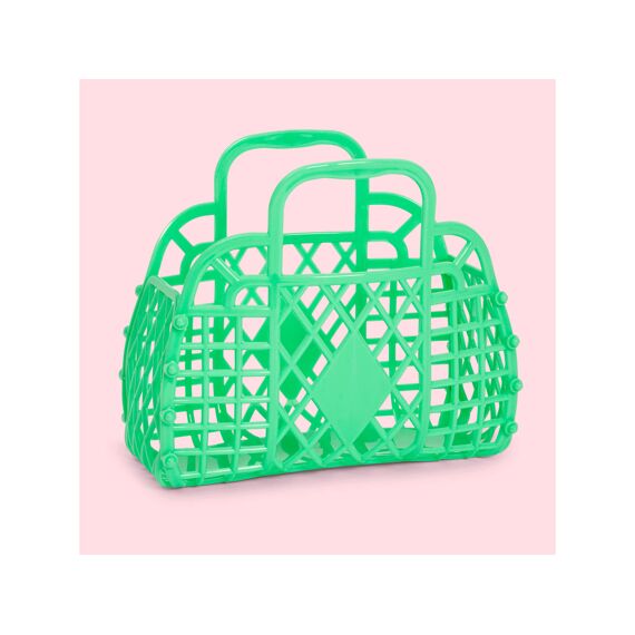 Sunjellies Retro Basket Mini Green