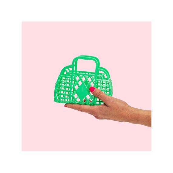 Sunjellies Retro Basket Mini Green