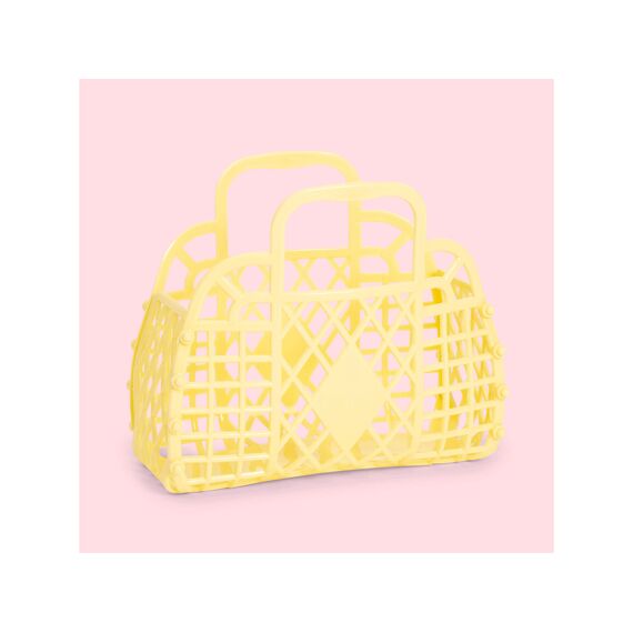 Sunjellies Retro Basket Mini Yellow