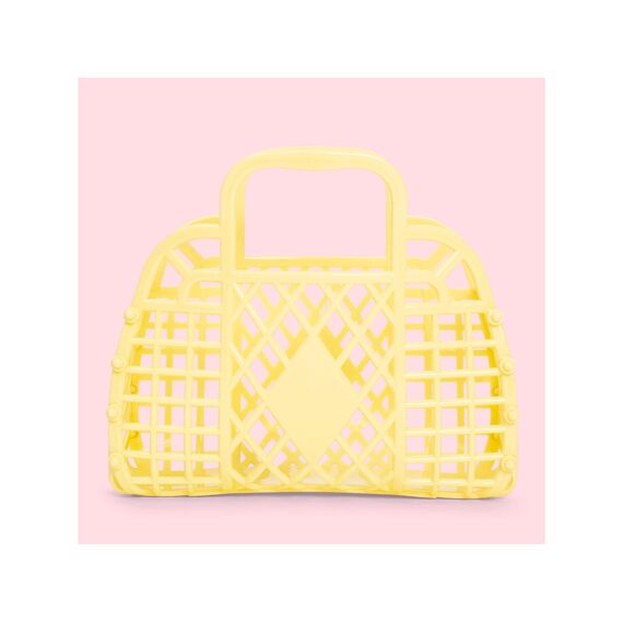 Sunjellies Retro Basket Mini Yellow