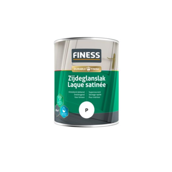 Finess Zijdeglanslak Waterbasis Acryl Wit 2.5L