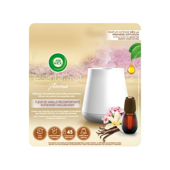 Airwick Essential Luchtverfrisser Starterkit Mist Aroma Rustgevede Vanillebloesem 20Ml